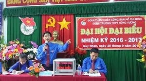 BẢN TIN VỀ ĐẠI HỘI ĐẠI BIỂU ĐOÀN TRƯỜNG THPT HÙNG VƯƠNG NĂM HỌC 2016 – 2017