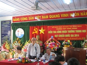 BẢN TIN  ĐOÀN KIỂM TRA LIÊN NGÀNH CÔNG NHẬN TRƯỜNG CHUẨN QUỐC GIA ĐỐI VỚI TRƯỜNG THPT HÙNG VƯƠNG