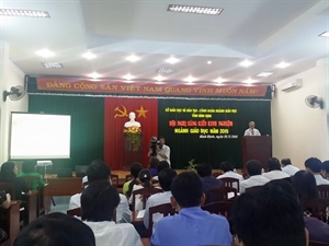 Sở GD&ĐT Bình Định và Công đoàn Giáo dục tỉnh tổ chức Hội nghị sáng kiến kinh nghiệm năm 2015.